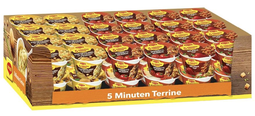 48x Maggi fünf Minuten Terrinen für 37,44€ (statt 50€)