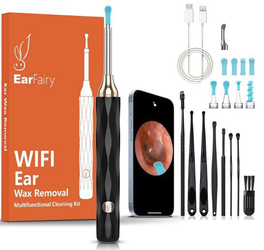 EarFairy Wifi Otoskop mit 3.5mm Linse & 6 LEDs für 9,89€ (statt 20€)