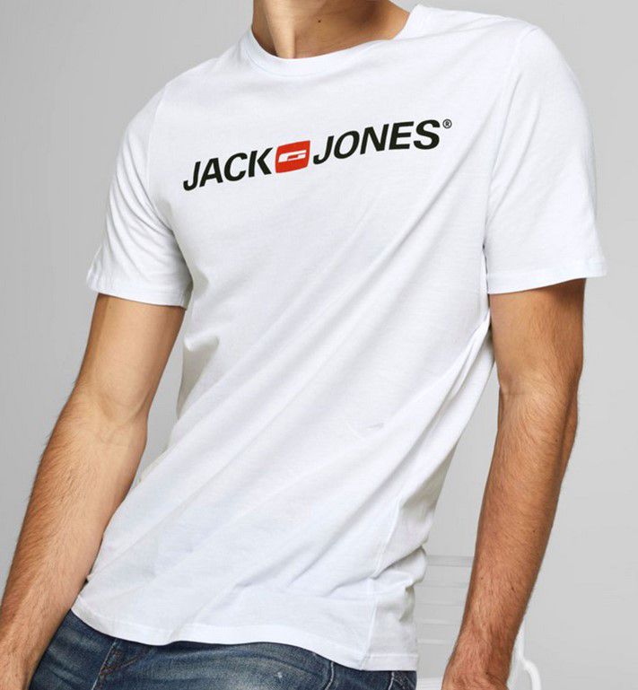 3x JACK & JONES Herren Logo T Shirts für 27,99€ (statt 36€)