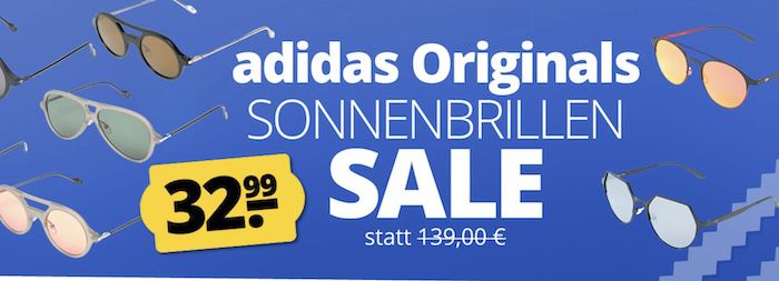 adidas Sonnenbrillen für 36,94€ (statt 59€) + GRATIS Fußball