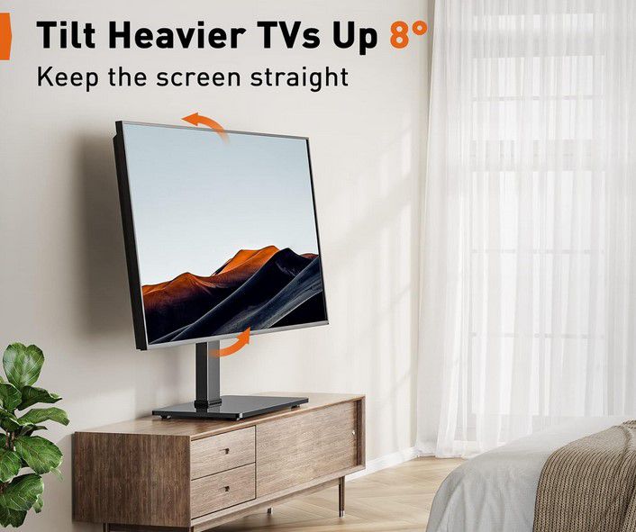 Perlegear schwenkbarer TV Standfuss max. 65 Zoll für 19,99€ (statt 39€)