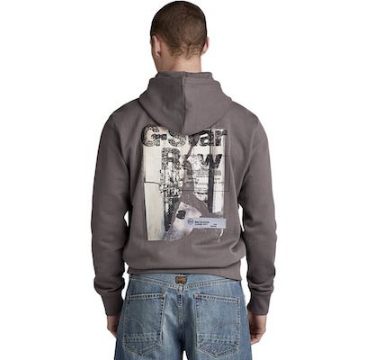 G STAR RAW Herren Back Print Hoodie für 25,50€ (statt 62€)