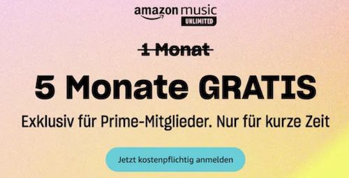 ➡️ Gratis Amazon Deals zum Prime Day   z.B. 5 Monate Music Unlimited