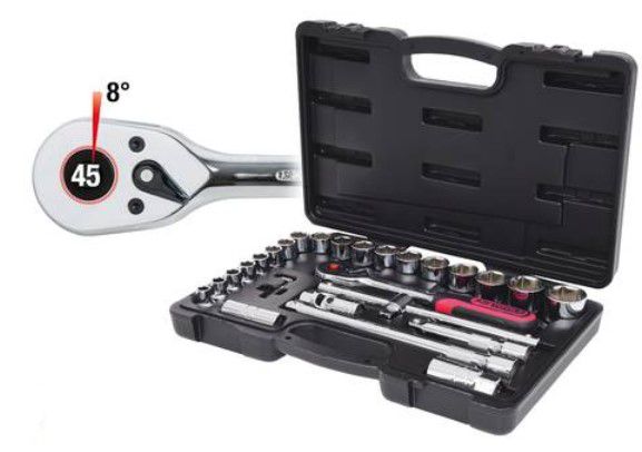 KS Tools 918.0728  Steckschlüsselsatz 28 tlg. für 39,99€ (statt 60€)