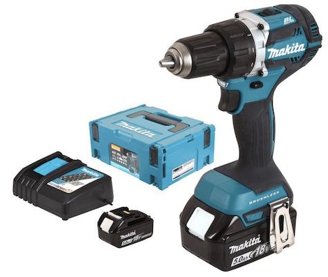 Makita DDF484RTJ Akku Bohrschrauber + 2x 5,0Ah für 266,76€ (statt 295€)