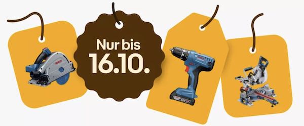 🛠 eBay: 20% Rabatt auf Bosch Werkzeuge   z.B. Akku Bohrschrauber 103€ (statt 160€)