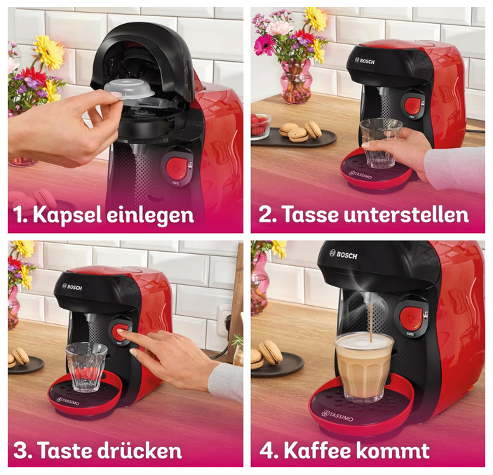 Bosch TAS103E Tassimo happy friendly Kapselmaschine für 24,99€ (statt 57€)