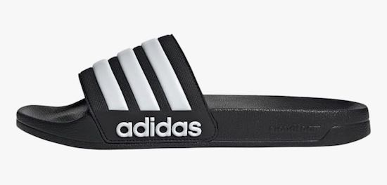 adidas Aqua Adilette in Schwarz für 14€ (statt 22€)