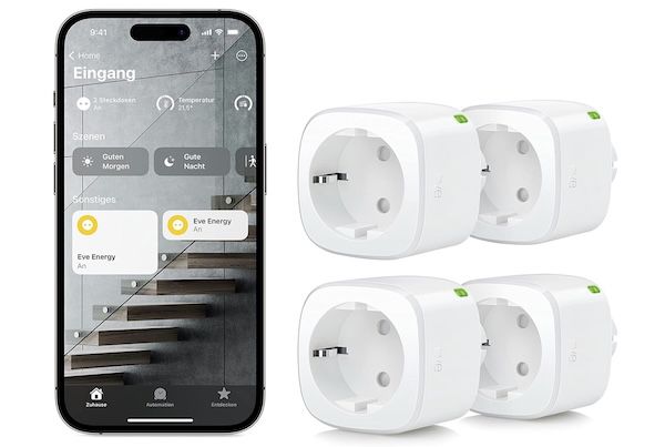 4x Eve Energy (Matter) Smarte Steckdose für 99,95€ (statt 148€)