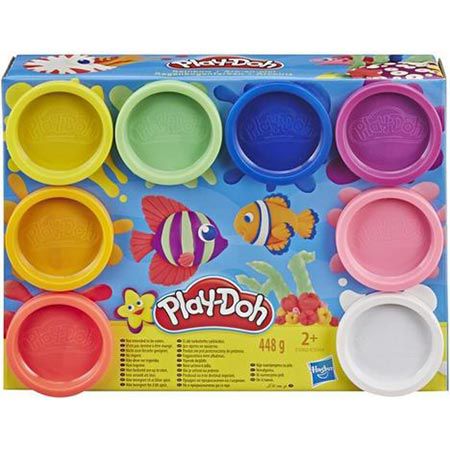 8er Pack PlayDoh Knete in Regenbogenfarben für 6,99€ (statt 10€)