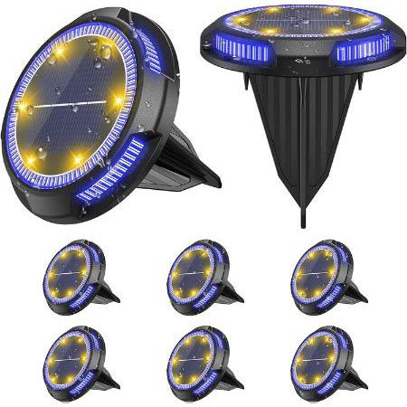 8er Pack AsperX Solar Bodenleuchten mit je 10 LEDs für 19,99€ (statt 50€)