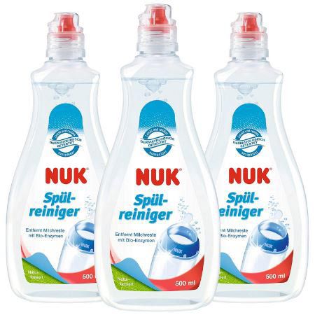 3er Pack NUK Spülreiniger für Babyflaschen, 500ml ab 7,99€ (statt 14€)