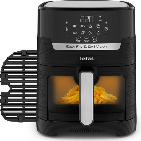 Tefal EY5068 Easy Fry & Grill Vision Heißluftfritteuse, 4,2L für 104,99€ (statt 148€)