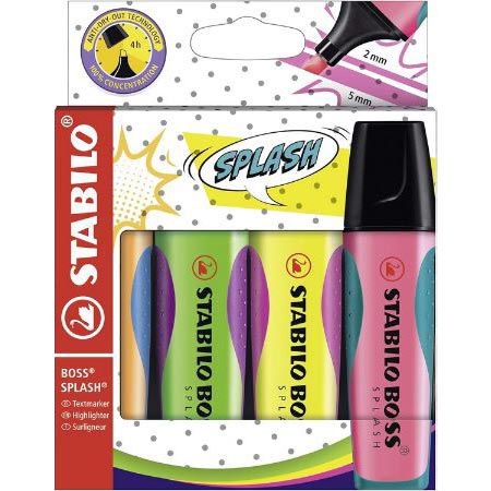 4er Pack Stabilo Boss Splash Textmarker für 4,99€ (statt 8€)