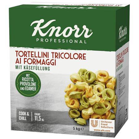 5Kg Knorr Tortellini Tricolore mit Käsefüllung ab 27,09€ (statt 67€)