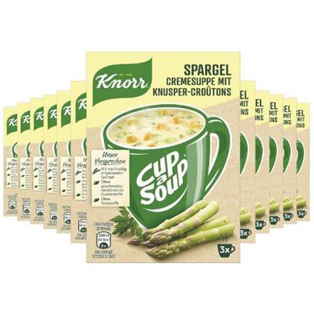 12 x 3 Portionen Knorr Cup a Soup Spargel Cremesuppe ab 10€ (statt 12€)