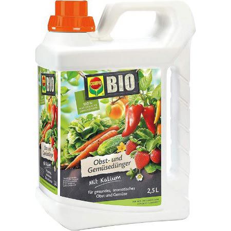 2,5 Liter Compo BIO Obst  & Gemüsedünger für 16,79€ (statt 24€)