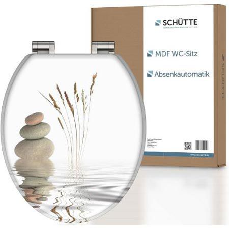 Schütte Wellness WC Sitz mit Absenkautomatik aus Holz für 35,99€ (statt 50€)