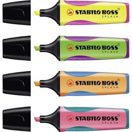 4er Pack Stabilo Boss Splash Textmarker für 4,99€ (statt 8€)