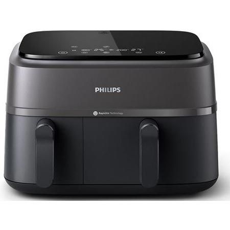 🍟 Philips NA350/00 Dual Basket Airfryer 3000-Serie, 9L für 157€ (statt 180€)