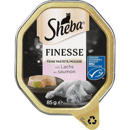 22er Pack Sheba Finesse Feine Pastete Mousse mit Lachs ab 13,66€ (statt 17€)