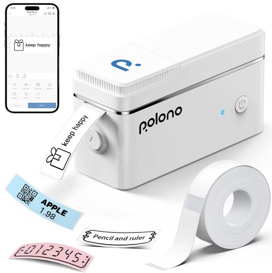 POLONO P31s Bluetooth Etikettendrucker mit App Anbindung für 12,79€ (statt 26€)