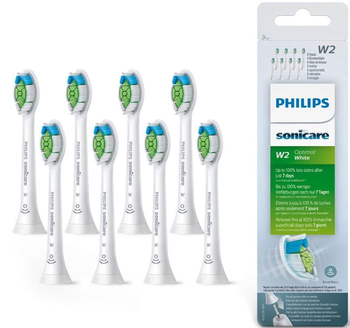 🦷 8x Philips Sonicare W2 Optimal White Standard HX6068/12 ab 27,54€ (statt 34€)