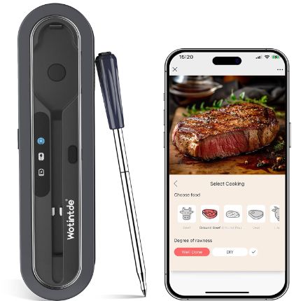 WOTINTDE Kabellos Steak Thermometer mit App für 29,99€ (statt 50€)