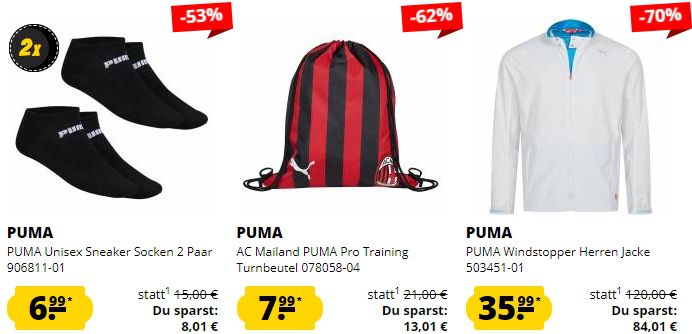 Puma Neuheiten Sale   z.B. PUMA EVO SL Hoodie für 22,94€ (statt 34€)