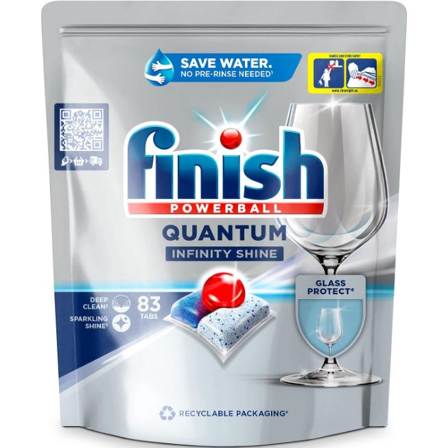 83er Pack Finish Quantum Infinity Shine Spülmaschinentabs ab 10,70€ (statt 18€)