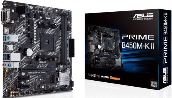 Asus Prime B450M K II Mainboard Sockel AM4 für 43,90€ (statt 51€)