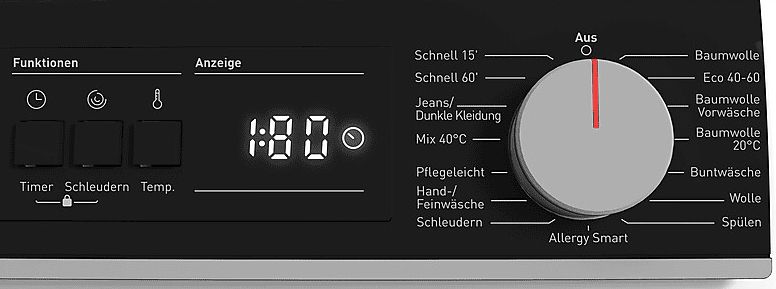 Sharp ES NFA714BW1NA DE Waschmaschine 7kg, 1.330 U/Min für 328,90€ (statt 379€)