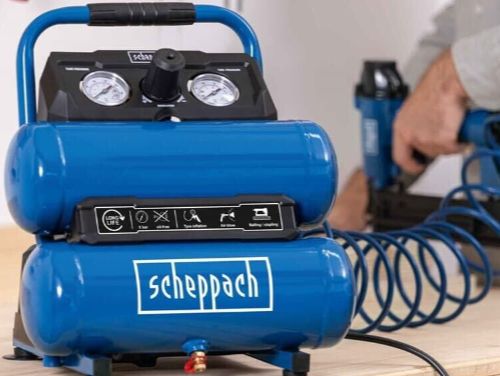 Scheppach Kompressor HC10 Twin ölfrei, 8 bar für 59,99€ (statt 76€)