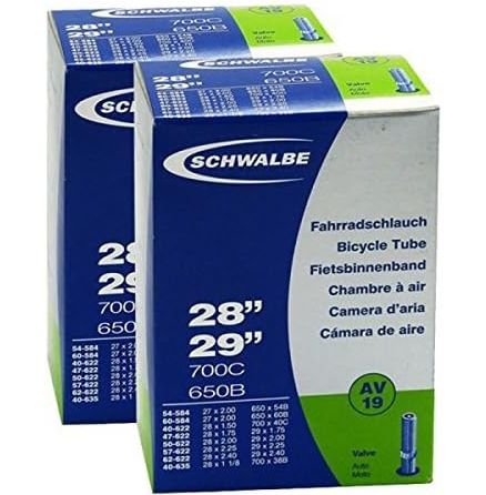 2 x Schwalbe Fahrradschlauch 28   AV19 für 5,26€ (statt 12€)