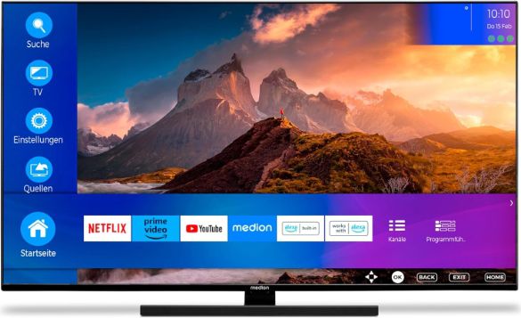 🤩 Medion LIFE X15021 50 Zoll QLED UHD TV für 333€ (statt 400€)