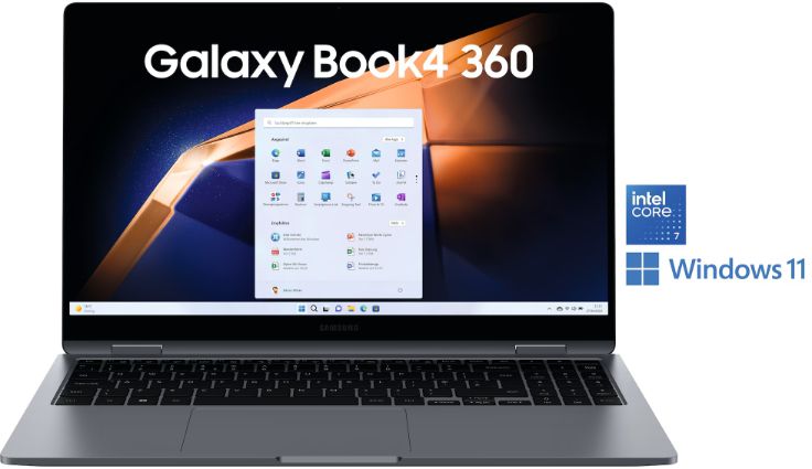 Samsung Galaxy Book 4   360°AMOLED Touchscreen + SmartTag2 für 1.199€ (statt 1.399€)