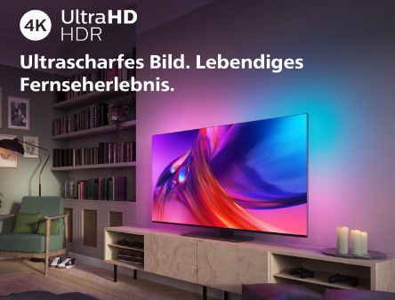 Philips Ambilight UHD TV mit 120Hz für 899€ (statt 1.049€)