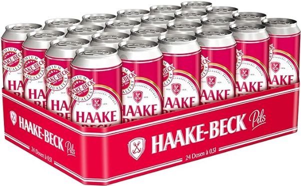 🍺 24x Haake Beck Pils Dosenbier (0,5L) für 14€ (statt 20€)   0,59€ pro Dose