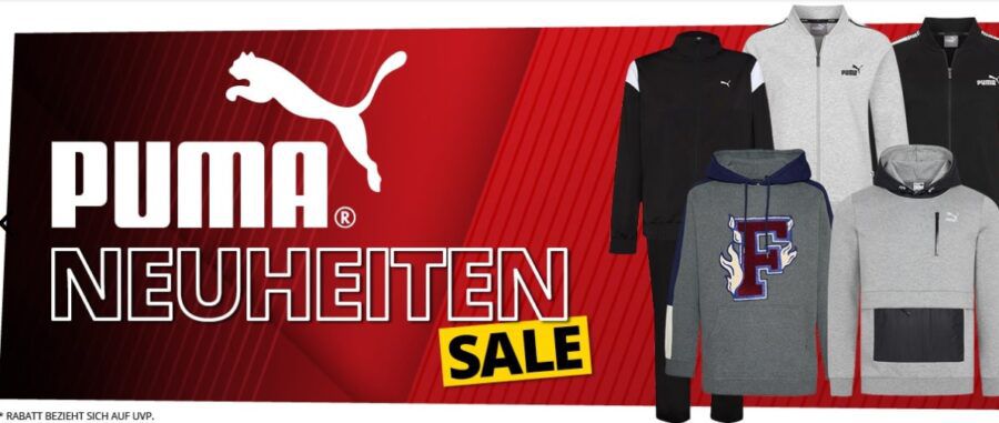 Puma Neuheiten Sale   z.B. PUMA EVO SL Hoodie für 22,94€ (statt 34€)