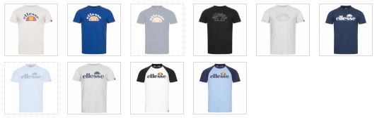 ellesse T Shirts in 12 Designs ab je 15,82€   VSK Frei ab 50€