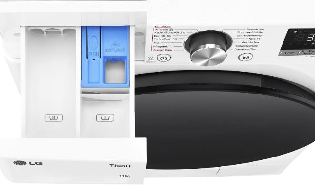 LG F4WR701Y   11kg Waschmaschine mit 48 kWh Verbrauch ab 469€ (statt 600€)