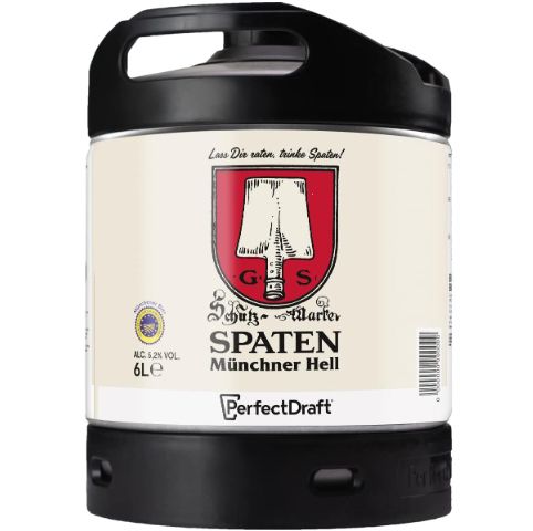 🍺 Spaten Münchner Hell Perfect Draft   6 Liter für 15,99€ (statt 20€)