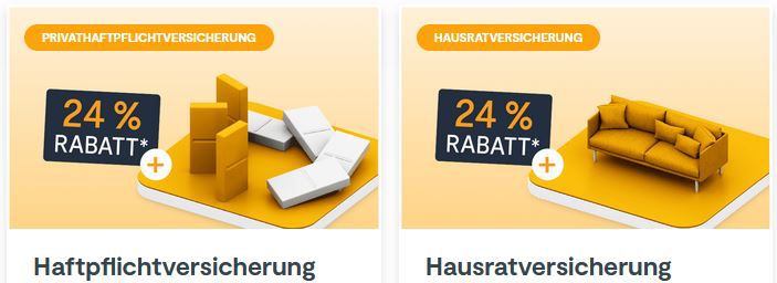 HUK24:  24% auf Privathaftpflicht oder Hausrat   z.B. Classic Plus nur 32€ im Jahr (statt 43€)