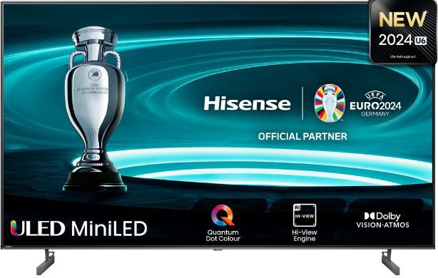 Hisense 75U6NQ 75 4K UHD Mini LED Smart TV für 1.078,95€ (statt 1.439€)