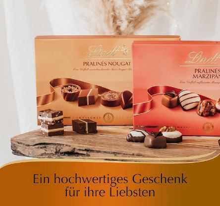 Lindt Pralinen Für Kenner in Nougat, 200g für 6,99€ (statt 14€)