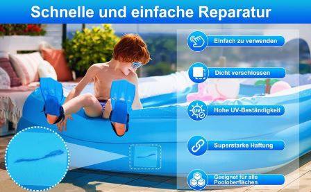 Hofeny Pool Reparaturset, 10cm x 200cm für 8,39€ (statt 14€)