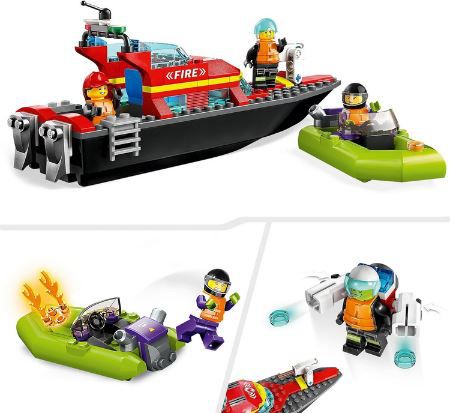 LEGO 60373 City Feuerwehrboot (schwimmfähig) für 12,60€ (statt 18€)