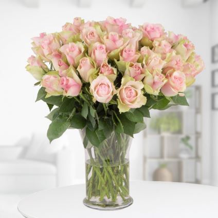 40 Pastell Rosen (40cm) für 27,90€ (statt 45€)