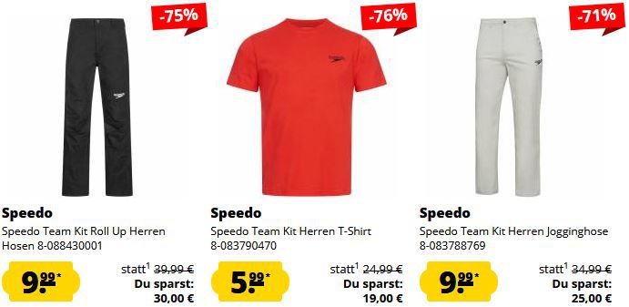 SportSpar: Speedo Sommer Sale ab 7,99€ + 5€ Gutschein ab 60€