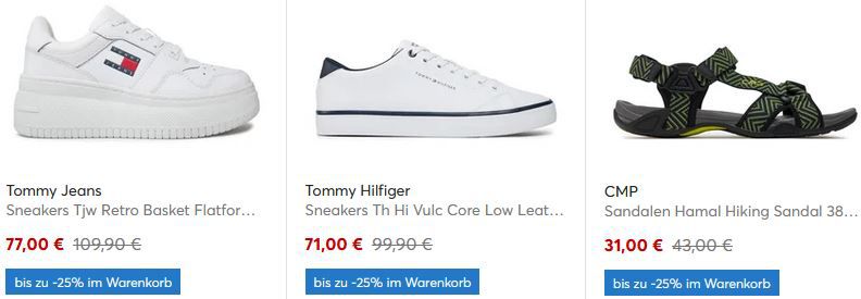 eSchuhe: Bis zu 25% Extra auf Premium Schuhe   Ralph Lauren, Calvin Klein, Tommy u.v.m.